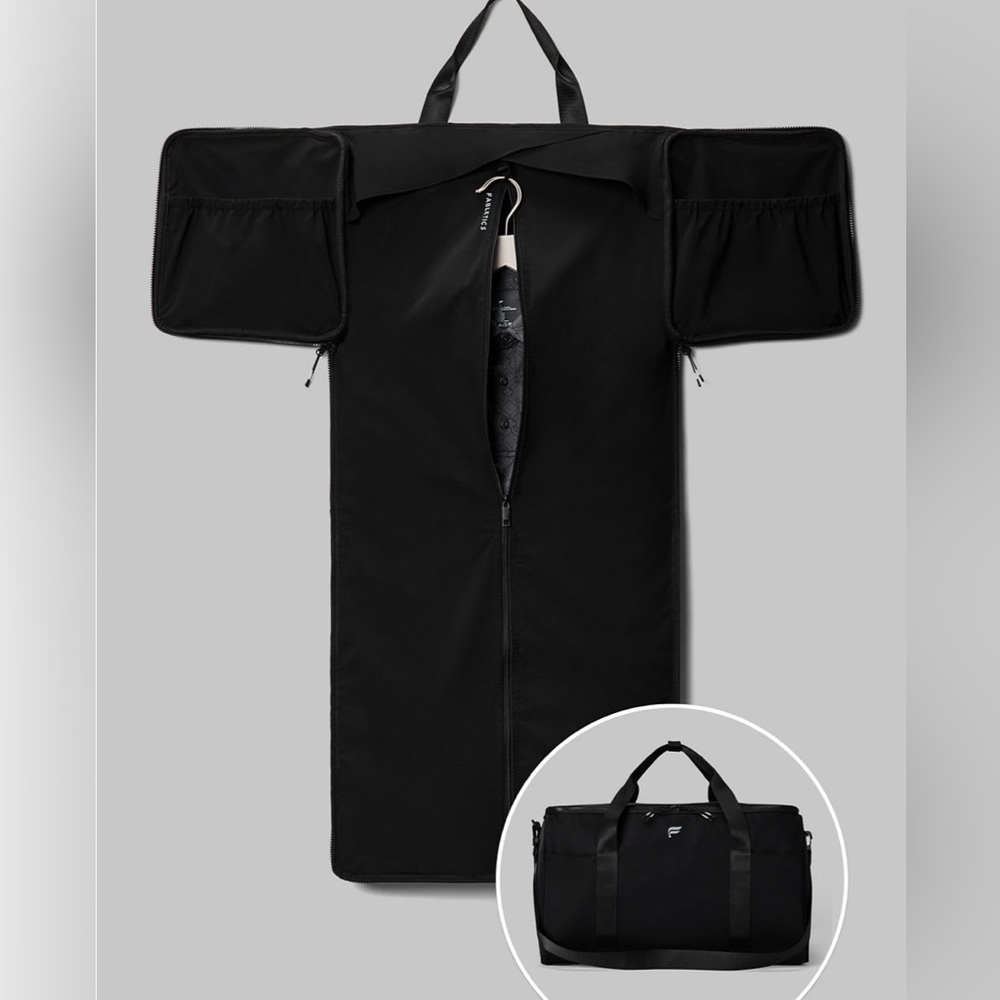 Fabletics Brand New Black Travel Garment Bag